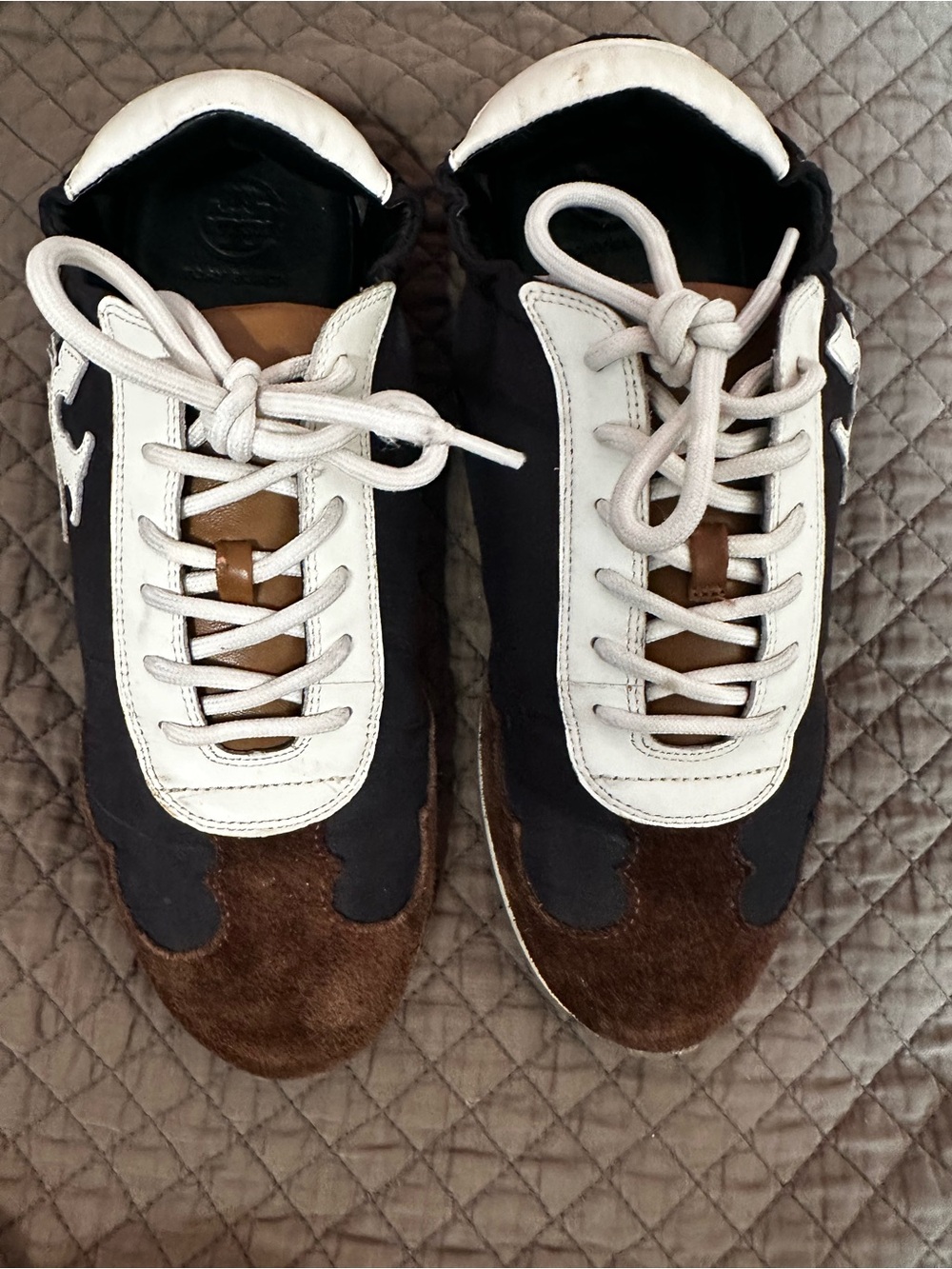 Tory Burch Suede Sporty 70’s Inspired sneakers 8M